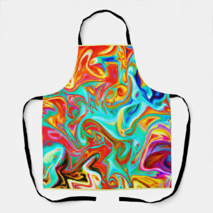 Expressive Colourful Abstractions Pattern Apron