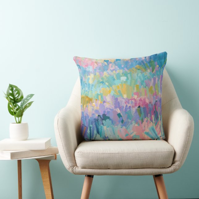 Expressive Colourful Foliage Cushion (Chair)