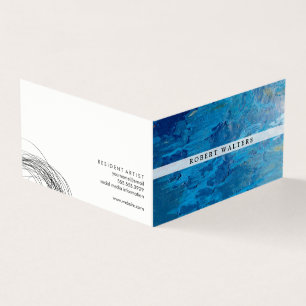 Expressive Line Work Modern Artwork Business Card