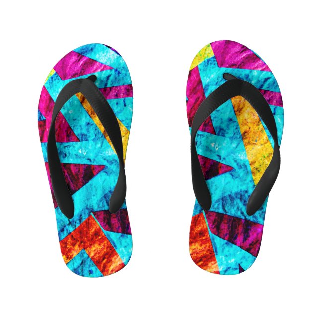 Expressive Pattern Design Kid's Jandals (Footbed)