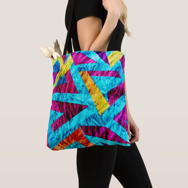 Expressive Pattern Design Tote Bag (Close Up)