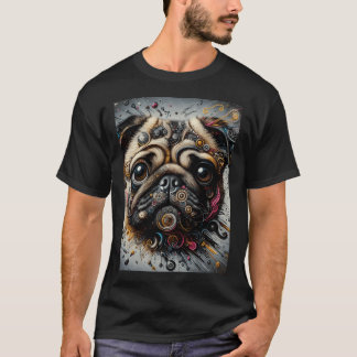 Expressive Pug Dog T-Shirt