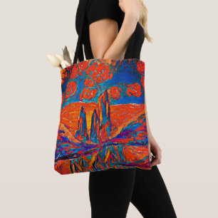 Expressive Roses in the Sky Tote Bag