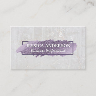 Expressive Scribble   White Stone Business Card