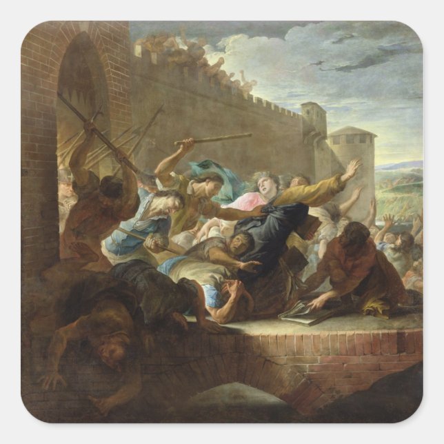 Expulsion of the Huguenots Square Sticker (Front)