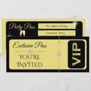 Exquisit VIP Christmas Party Invitation