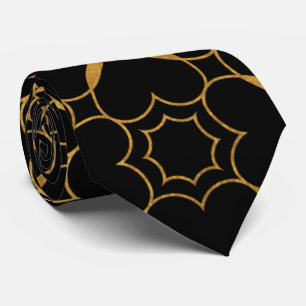 Exquisite Black and Gold Moroccan Inspired Tie