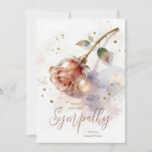 Exquisite Blush Crystal Rose Sympathy AML26
