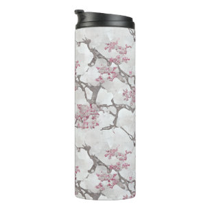 Exquisite Cherry Blossoms Floral Thermal Tumbler