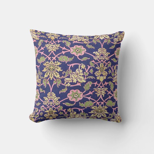 Exquisite  Design Floral Throw  Pillow (Front)
