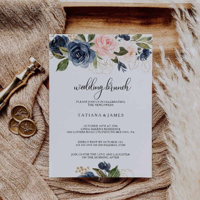 Exquisite Fall Floral Wedding Brunch Invitation (Creator Uploaded)