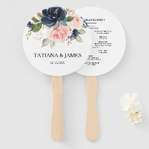 Exquisite Fall Floral Wedding Hand Fan