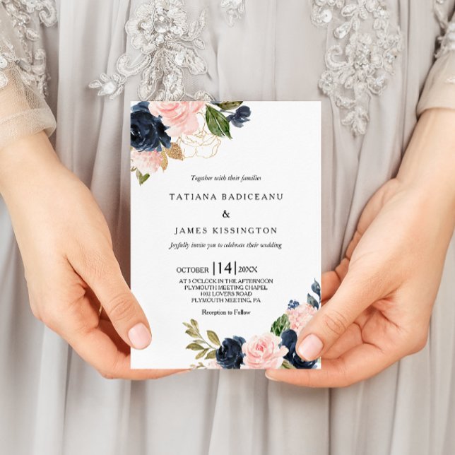 Exquisite Fall Floral Wedding Invitation (Creator Uploaded)
