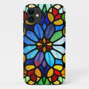 Exquisite Floral Stained Glass Elegance Case-Mate iPhone Case