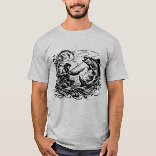 Exquisite Fly Fishing Action T-Shirt