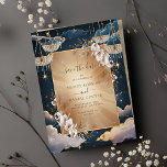 Exquisite Golden Chandelier Floral Save The Date Invitation<br><div class="desc">Elegant,  modern,  and delicate Exquisite Golden Chandelier Floral Save The Date wedding invitation that you can customise with your info to make it furthermore special. The romantic minimalist design features lovely and elegant calligraphy on a Beautiful background with a clean and simple look.</div>