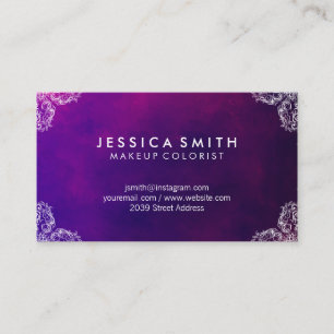 Exquisite Hues and Fancy Corners Business Card