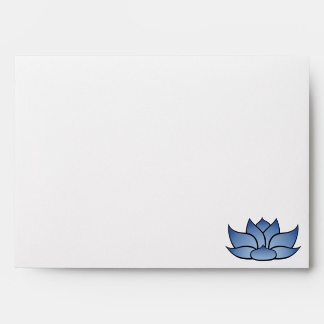 Exquisite Lotus in Blue Envelopes (Front)