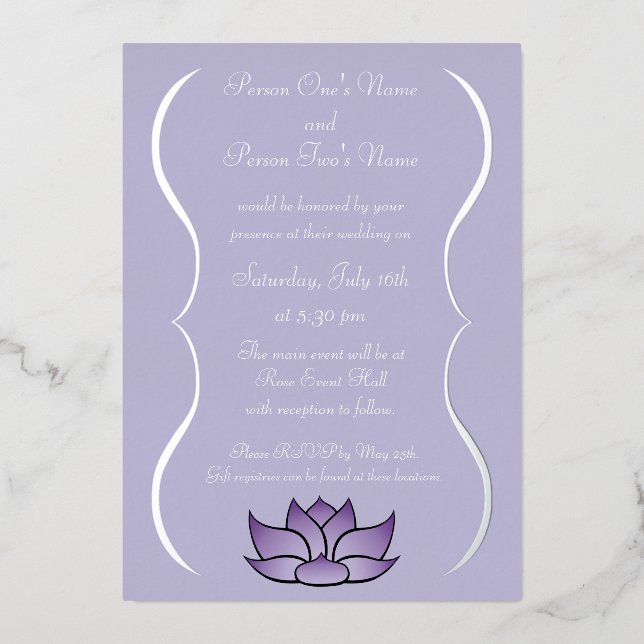 Exquisite Lotus in Purple (Front)