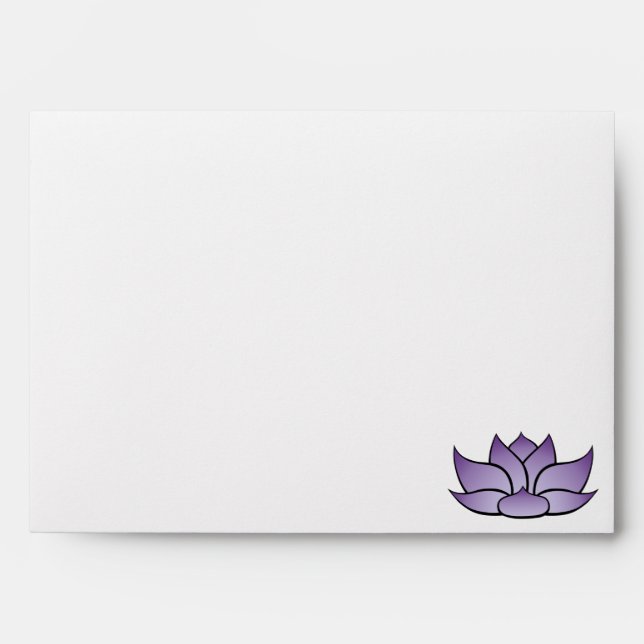 Exquisite Lotus in Purple Envelopes (Front)