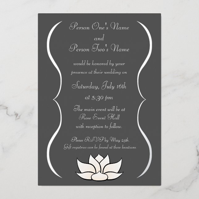 Exquisite Lotus in White (Front)