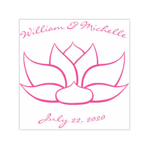 Exquisite Lotus Self-Inking Accent Stamp