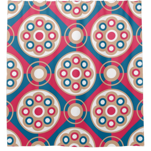 Exquisite,  luxurious,  mediaeval seamless pattern shower curtain (Front)