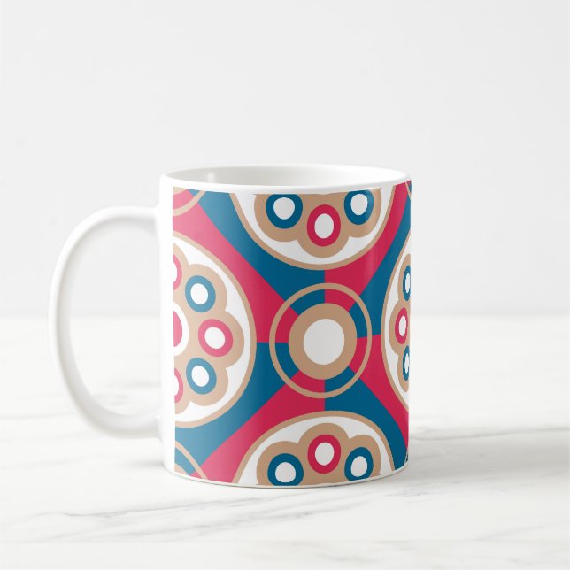 Exquisite, luxurious, medieval seamless pattern coffee mug (Left)