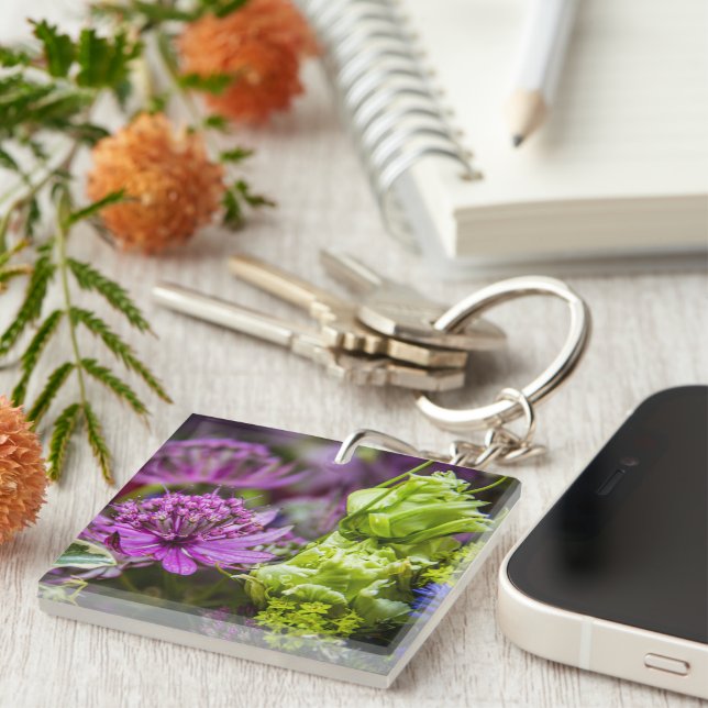 Exquisite magic of blossoms #1 key ring (Front Right)
