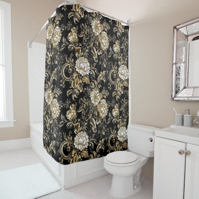 Exquisite Peonies Shower Curtains  (In Situ)