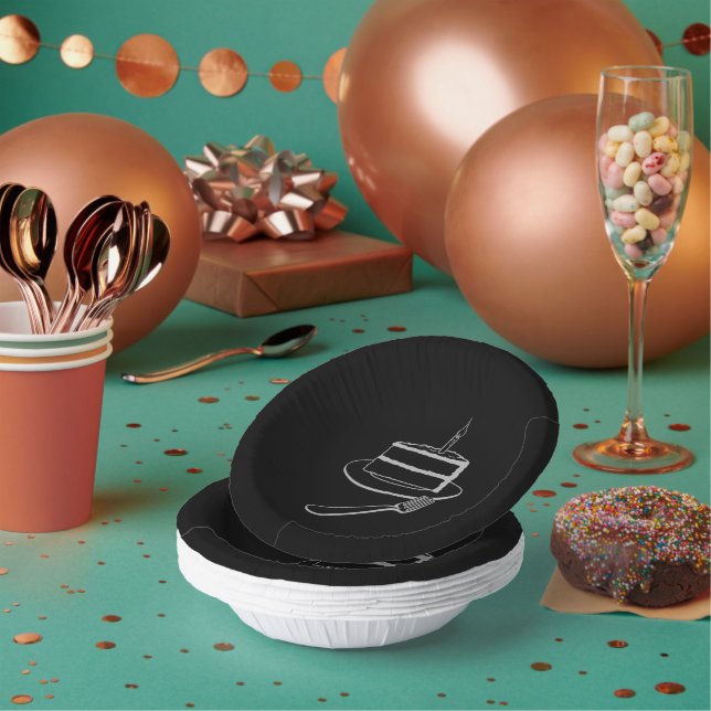 Exquisite Piece of Cake Design,  Birthday or Event Paper Plate (Multi)