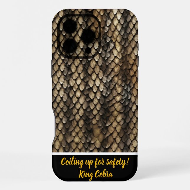 Exquisite snake skin patterns in nature iPhone case (Back)