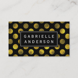 Exquisite Stylish Polka Dot Pattern Business Card