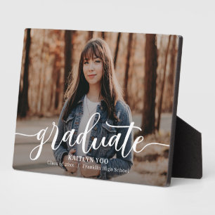 Exquisite Taste EDITABLE COLOR Graduation Plaque