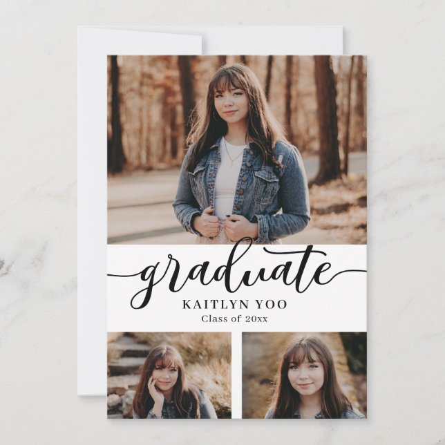 Exquisite Taste Editable Colour Graduation Invitat Invitation (Front)