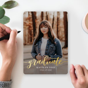 Exquisite Taste Foil Graduation Invitation