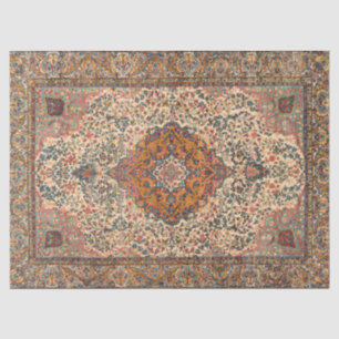Exquisite Vintage Persian Rug Pattern Tissue Paper