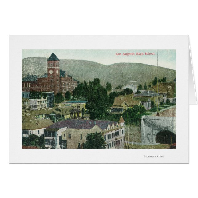 Exterior Aerial View of Los Angeles High (Front Horizontal)