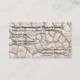 Exterior Construction Veneer Finishing Business Card