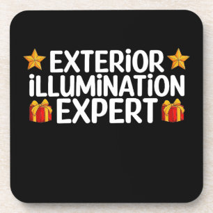 Exterior Illumination Expert Christmas Light Decor Coaster