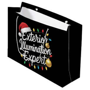 Exterior Illumination Expert Christmas Light Decor Large Gift Bag