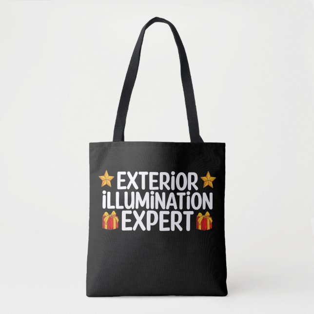 Exterior Illumination Expert Christmas Light Decor Tote Bag (Front)
