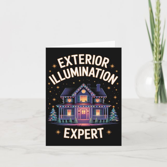 Exterior Illumination Expert Christmas Light Setup Card (Front)