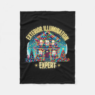 Exterior Illumination Expert Christmas Lights Deco Fleece Blanket