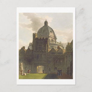 Exterior of Brasenose College and Radcliffe Librar Postcard
