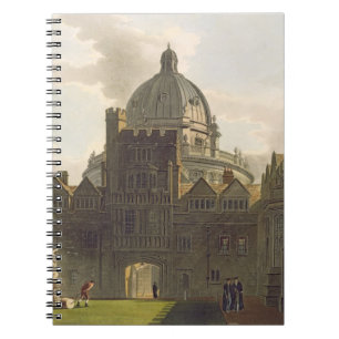 Exterior of Brasenose College and Radcliffe Librar Spiral Notebook