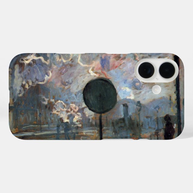 Exterior of Gare Saint-Lazare by Claude Monet Case-Mate iPhone Case (Back (Horizontal))