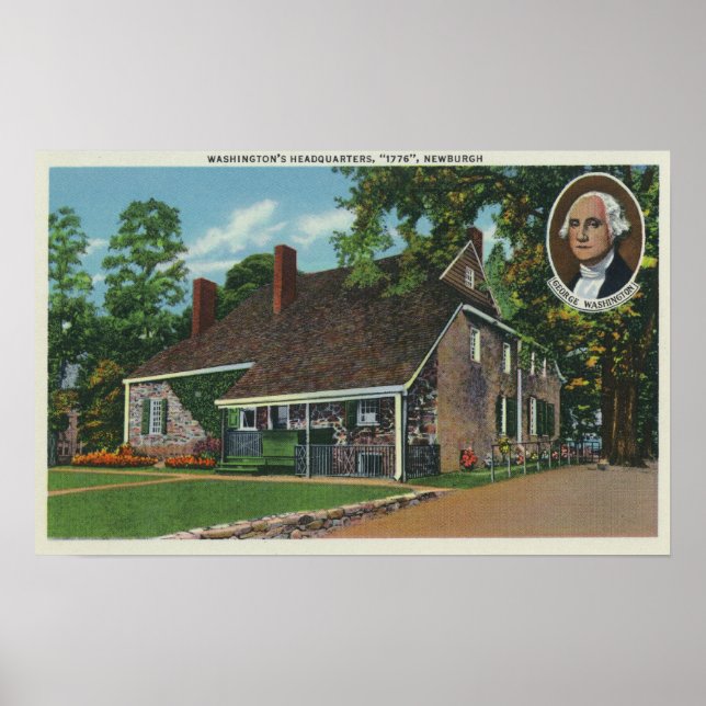 Exterior of George Washington's HQ Poster (Front)