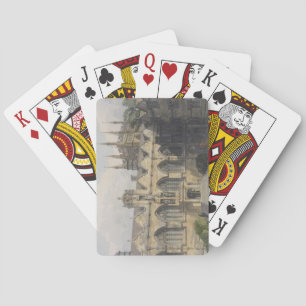Exterior of Oriel College, illustration from the ' Playing Cards