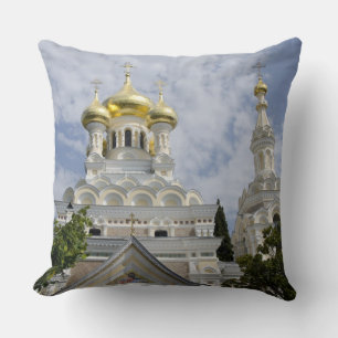 Exterior of Saint Alexander Nevsky Cathedral Cushion